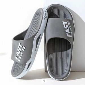 FAST Gray Slide Sandals